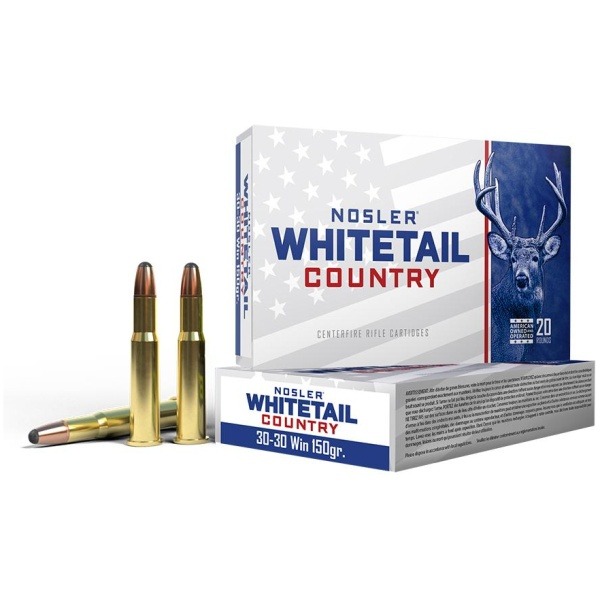 Nosler Whitetail Country Rifle Ammunition  30-30 Win 150gr SP 2390 fps 20/ct