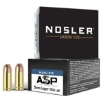 NOSLER ASP 9MM 115GR HG JHP 20/400