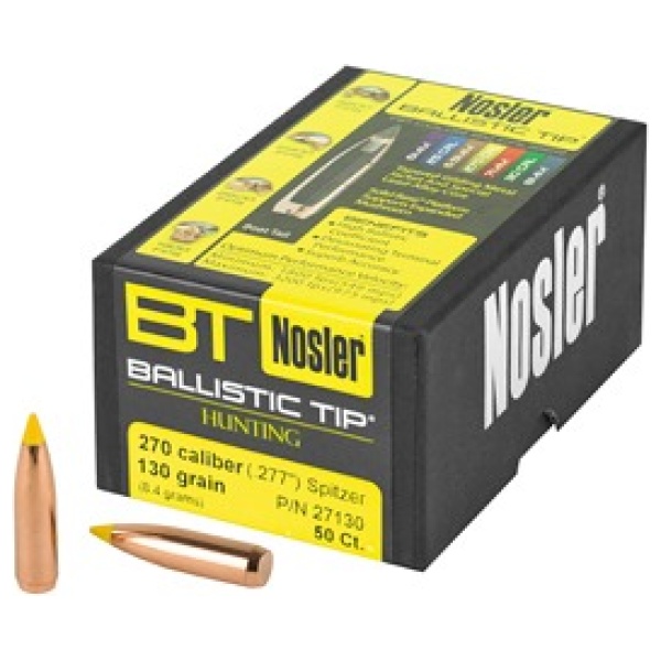 NOSLER 270 CAL 130GR 50CT