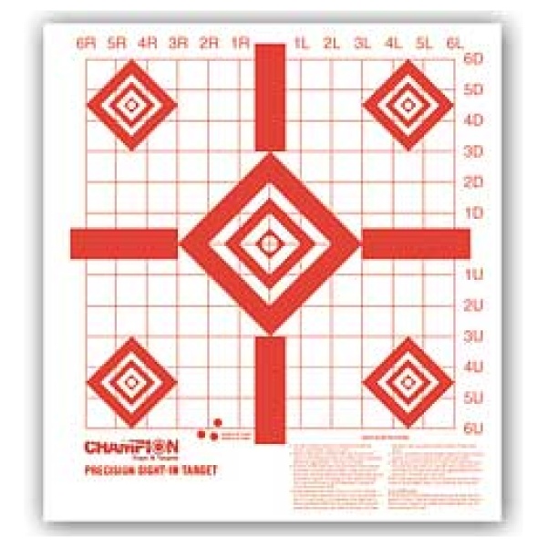 CHAMPION RF PREC SIGHT-IN TRGT 10/PK