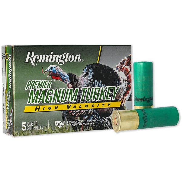 Remington Premier Magnum Turkey HV Shotshells 12ga 3-1/2" 2oz 1300 fps #5 5/ct