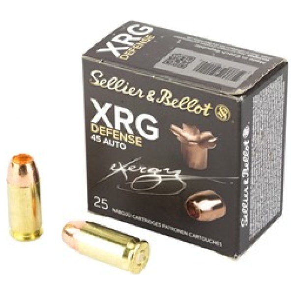 S&B 45ACP 165GR XRG 25/1000