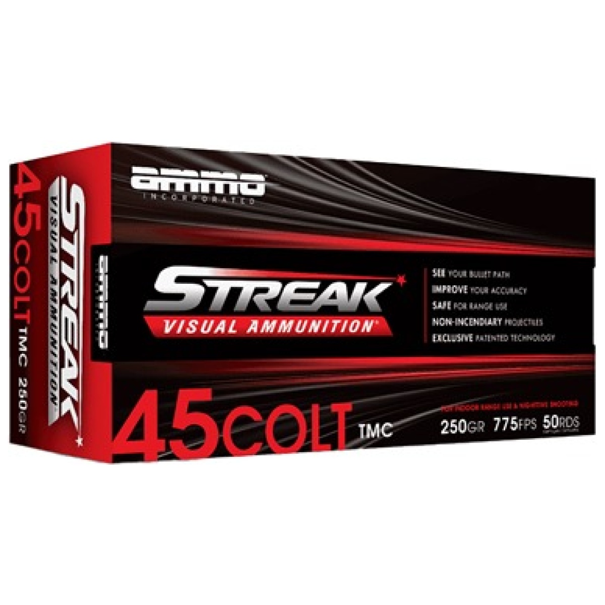 Strk45c250tmc-red_1. Jpg - streak red 45 colt 250gr tmc 50/1000 - strk45c250tmc red 1