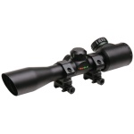 TRUGLO CROSSBOW SCOPE 4X32 - BLACK WITH RINGS ILLMNTD RETCL