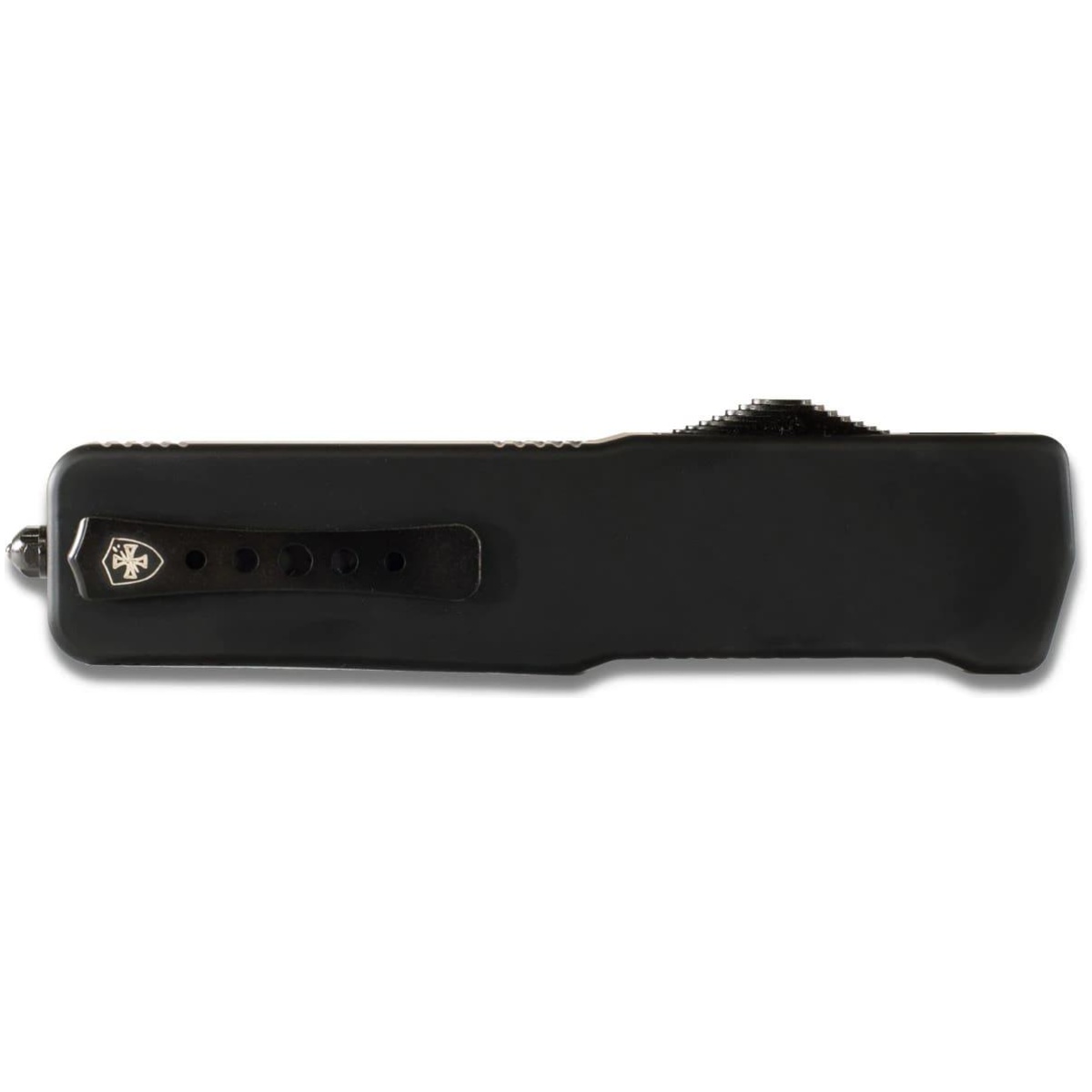 Tklabr321. Jpg - templar knives premium lightweight black rubber automatic knife 3 1/2" drop point blade black - tklabr321