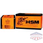 hsm subsonic 40 sw 180gr - lead-fn 50rd 20bx/cs