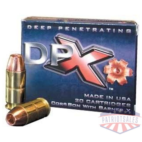 Cor-Bon DPX Handgun Ammuntion 9mm Luger 95gr DPX 1300 fps 20/ct