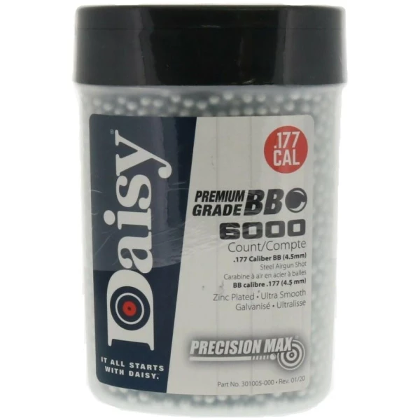 Daisy PrecisionMax Airgun BBs .177 cal 6000/ct