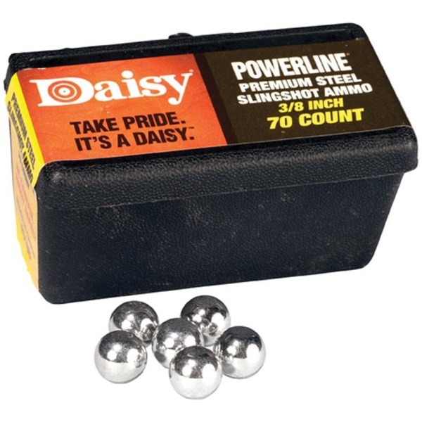 Daisy Powerline 3/8" Steel Slingshot Ammo 70/ct