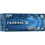 federal power-shok rifle ammunition .223 rem 64 gr sp 3050 fps - 20/box