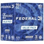 Federal Champion Training Rimfire Ammunition .22 LR 36gr HP 1260 fps 525/ct Value Pack