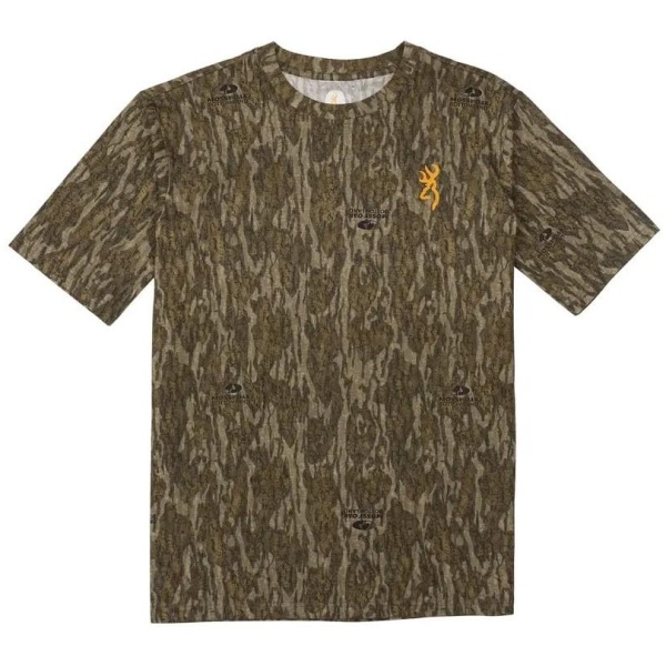 Browning Wasatch Short Sleeve T-Shirt Mossy Oak Bottomland 2XL