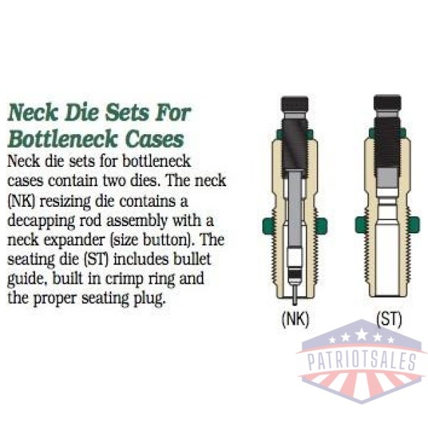 Redding Series B Neck Die Set for Bottleneck Cases 6.5 PRC