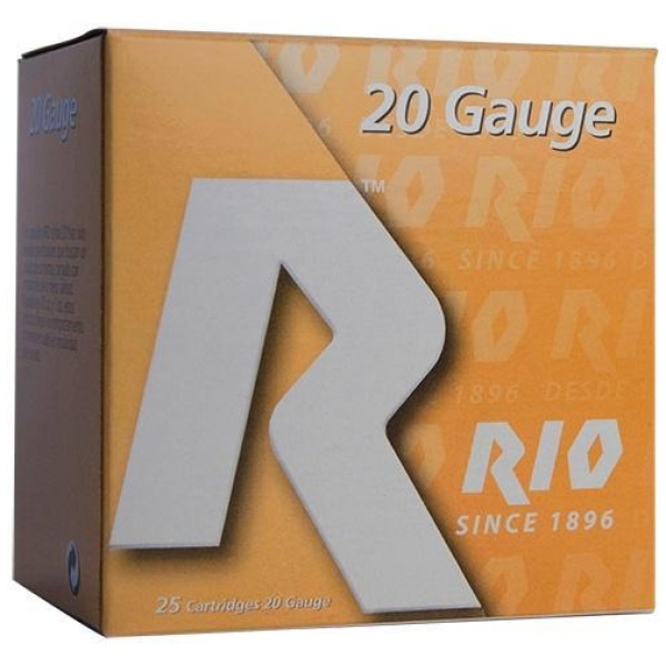 Rio Small Game Load Shotshell 20 ga 3" MAX 1-1/4 oz #5 1250 fps 25/ct