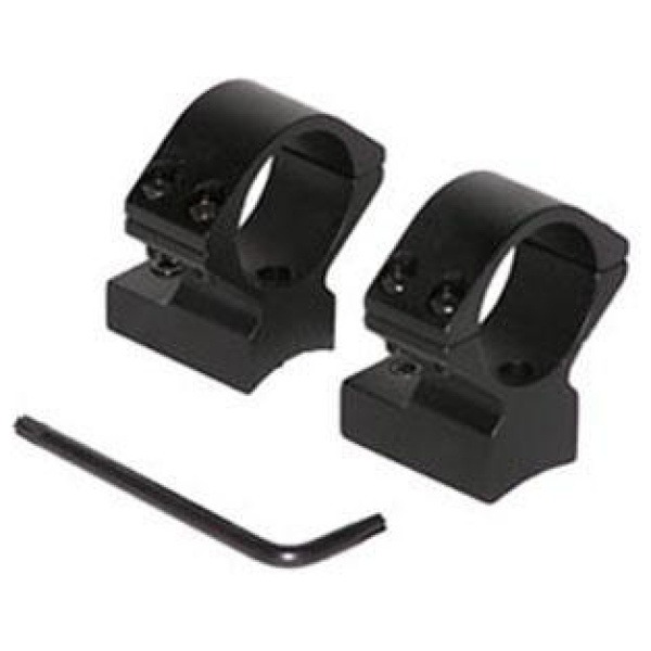 Talley Lightweight Alloy Scope Mounts - Black Anodized - 1" - Medium Winchester 70 (.860) Std. Cal. & Short Mag.