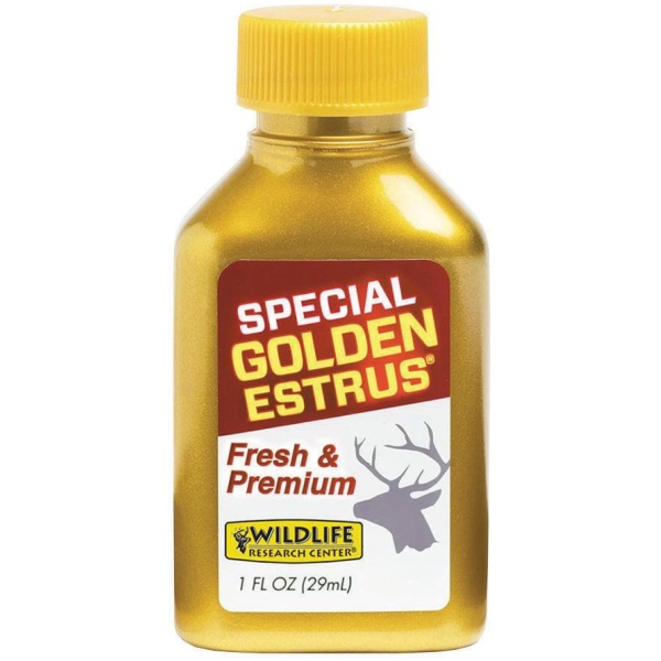 Wildlife Research Special Golden Estrus - Fresh & Super Premium Whitetail Doe Urine with Estrus Secretions 1 FL OZ