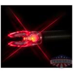 nockturnal lighted nock - universal fit red 3/pack