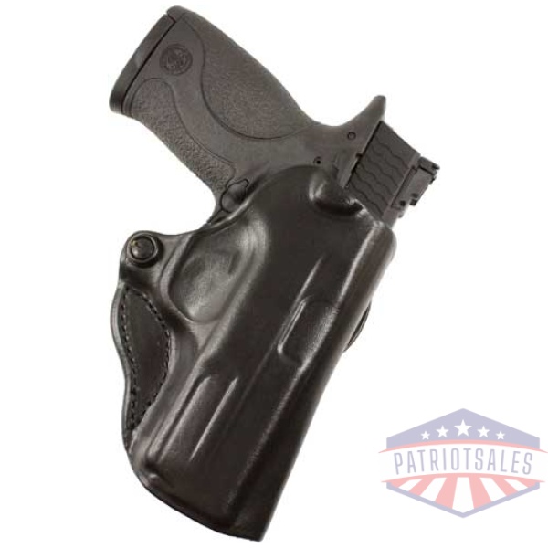 DESANTIS MINI SCABBARD HOLSTER - RH OWB LEATHER 1911 4-4.25 BLK