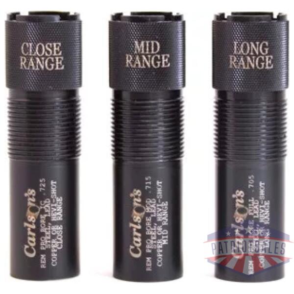 CARLSONS CHOKE TUBE WATERFOWL - 3PK 12GA C/M/L RANGE REM PRO