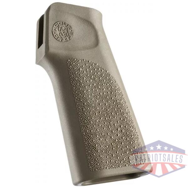 HOGUE AR15 15 DEGREE VERTICAL - POLYMER NO FINGER GROOVES FDE