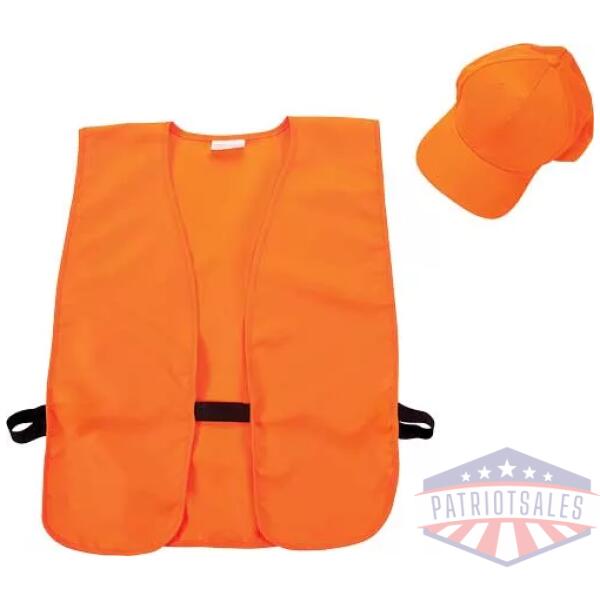 ALLEN HAT & VEST COMBO BLAZE - ORANGE VEST M-XL HAT FITS MOST
