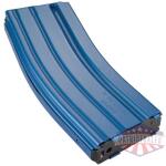 cpd magazine ar15 5.56x45 30rd - blue finish aluminum