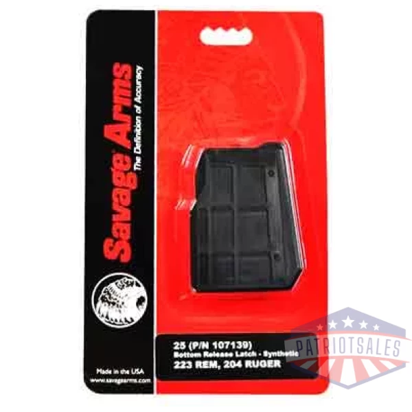 SAVAGE MAGAZINE 25 .222/.223/ - .204 4RD SYN MATTE