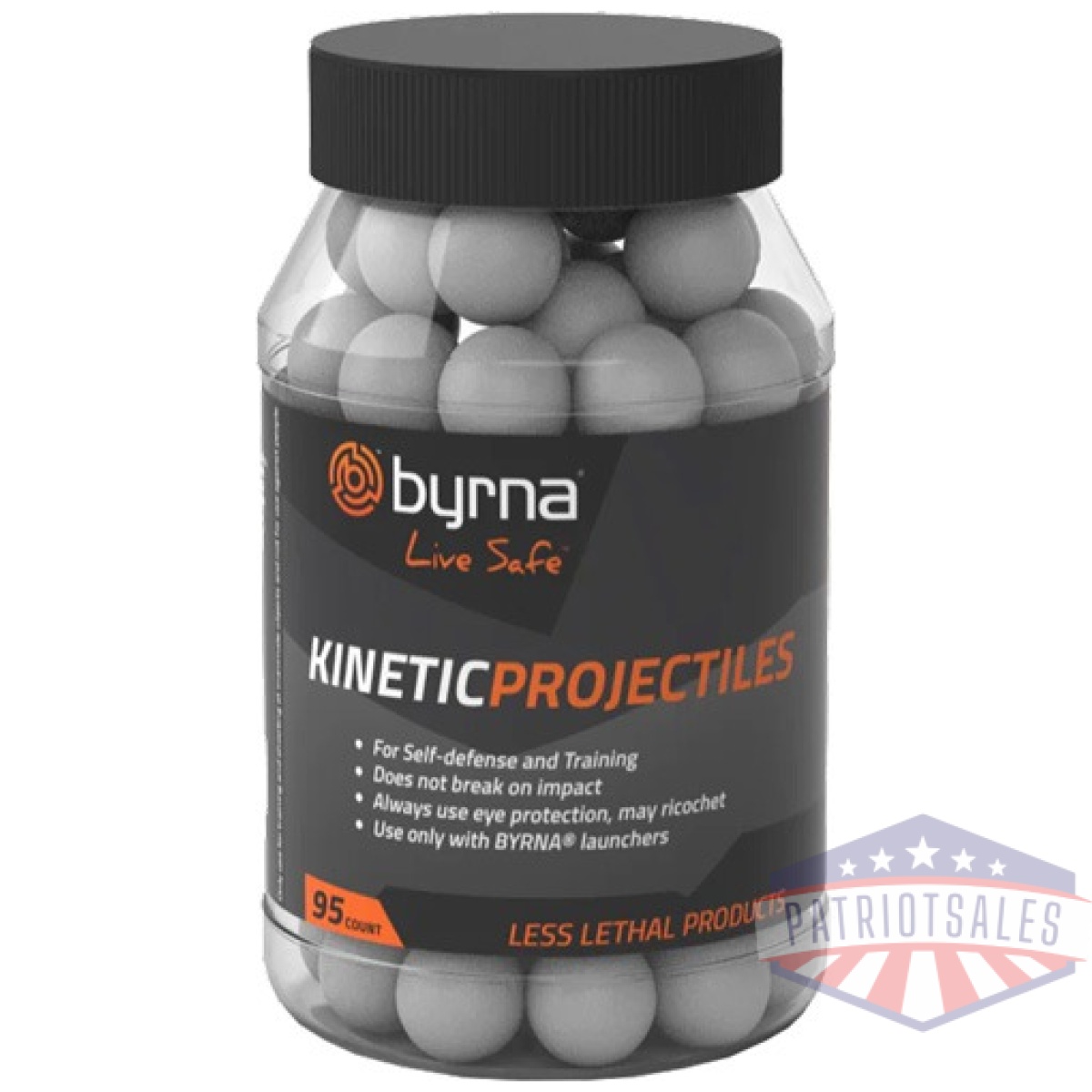 810042110625_1. Jpg - byrna kinetic projectiles 95 - count tub. 68 cal - 810042110625 1