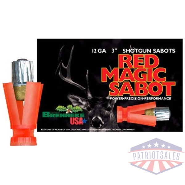 BRENNEKE USA RED MAGIC 12GA 3" - 1OZ SABOT 5RD  50BX/CS