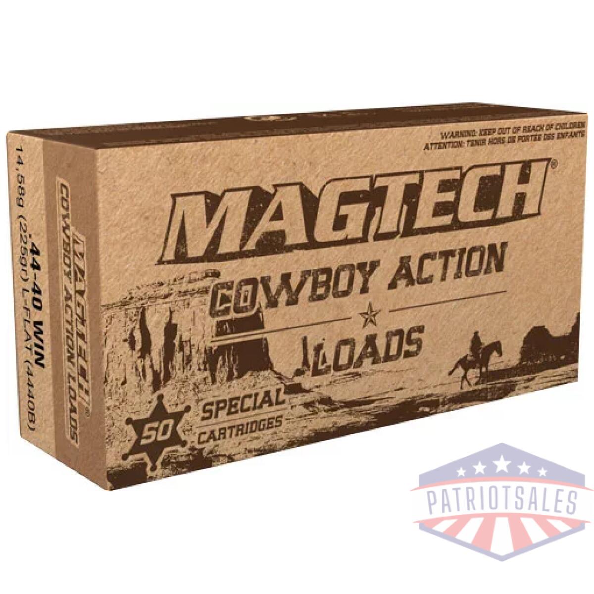 Magtech cowboy 44-40 win 225gr - lead-fp 50rd 20bx/cs - image 1