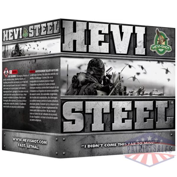 HEVI-SHOT HEAVY STEEL 12GA - 3" 1-1/4OZ #4 25RD 10BX/CS