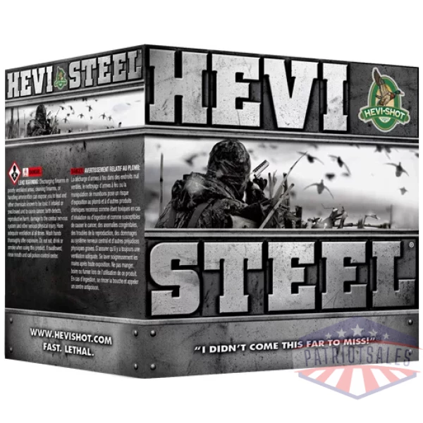 HEVI-SHOT HEAVY STEEL 12GA - 3" 1-1/4OZ #4 25RD 10BX/CS