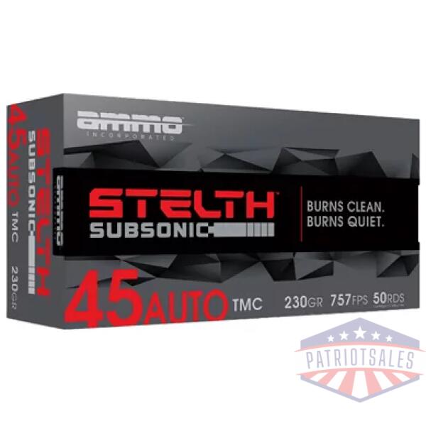 AMMO INC STEALTH 45ACP 230GR 50/1000