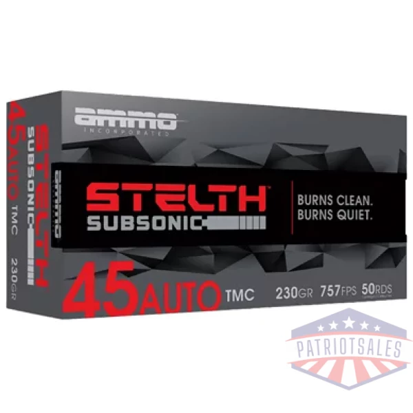 AMMO INC STEALTH 45ACP 230GR 50/1000