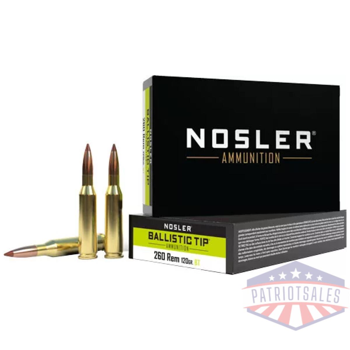 An40056_1. Webp - nosler 260 rem 120gr - ballistic tip 20rd 10bx/cs - an40056 1