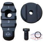 KNS STOCK ADAPTER W/FLANGE - AR BUFFER TO PICATINNY RAIL