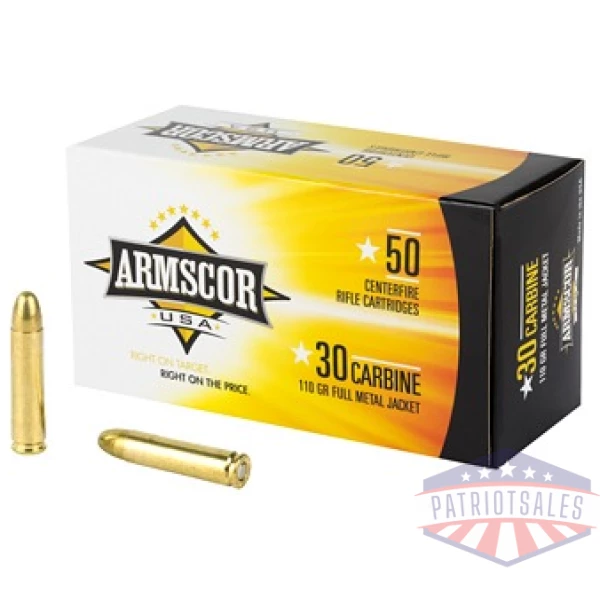 ARMSCOR 30CARB 110GR FMJ 50/1000