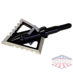 MAGNUS BROADHEADS BLACK HORNET - 4-BLD SERRATE 100GR 1 1/4" 3PK