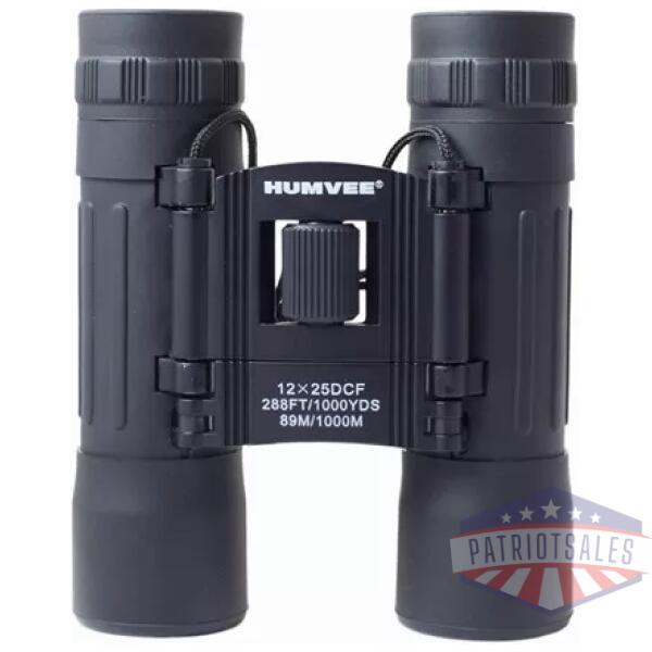 Humvee Compact Rubber Binocular - 12 x 25