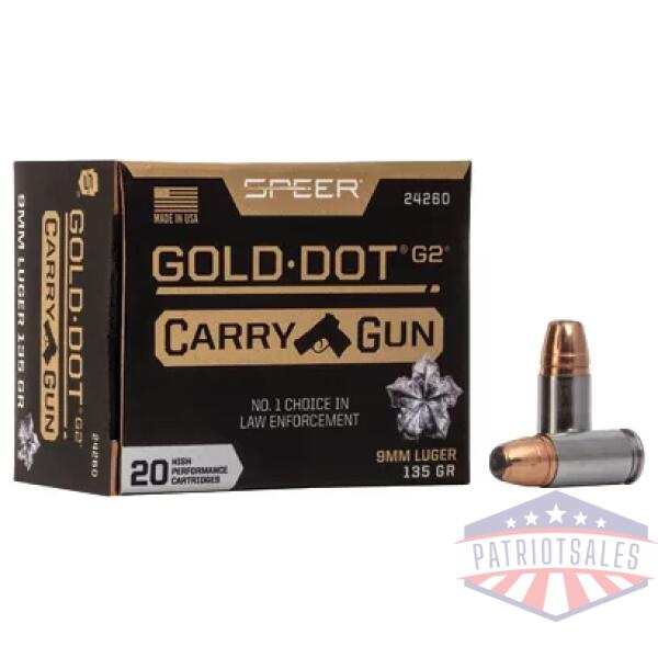 SPR GOLD DOT CARRY GUN 9MM 135GR HP