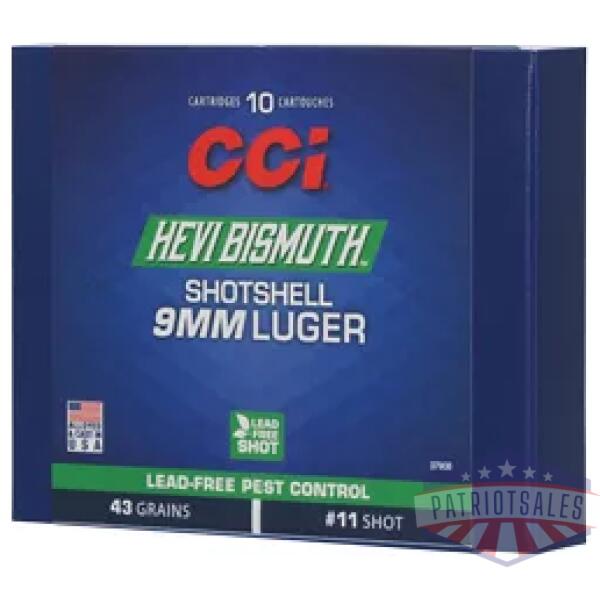 CCI 9MM BISMUTH SHOTSHELL 10/200