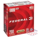 FED CHAMP 9MM 115GR FMJ 200/1000