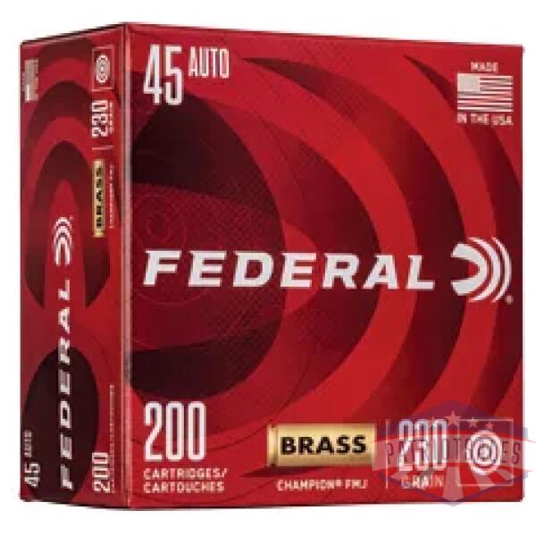 FED CHAMP 45ACP 230GR FMJ 200CT