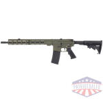 glfa ar15 rifle 223 wylde - 16" nit bbl od green