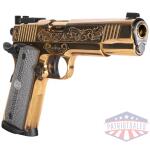 girsan mc1911 match gov't - engraved 45acp adj. sgt gold