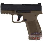 canik mete mc9l 9mm 3.18" bbl - or fs black slide/fde frame