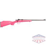 crickett rifle g2 22lr - s/s pink synthetic