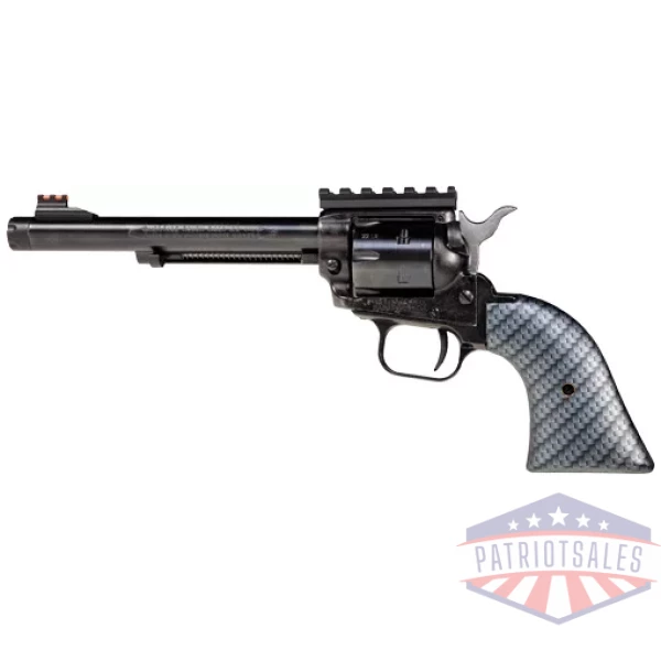 HERITAGE 22LR 6.5" FS BLUED - CARBON FIBER GRIPS THREADED