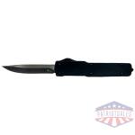 TEMPLAR KNIFE SLIM ZINC OTF D2 - BLK DROP POINT 3.1" BLK RUBBER