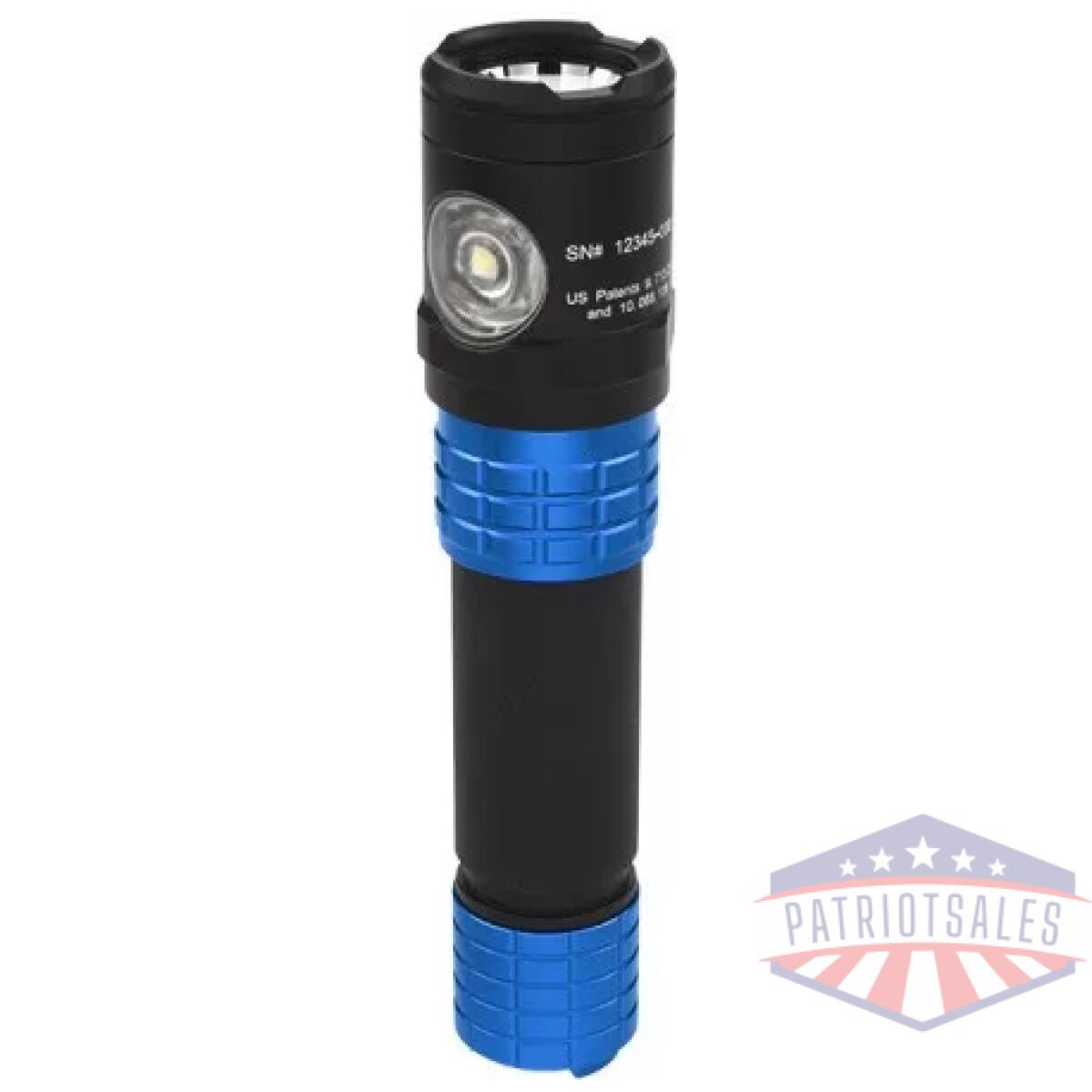 Ns-usb-578xl-bl. Webp - metal dual-light rechargeable flashlight - ns usb 578xl bl